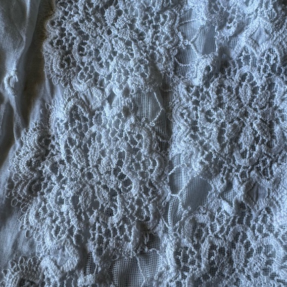 Temptations White Eyelet Ruffled Tunic - Picture 12 of 16